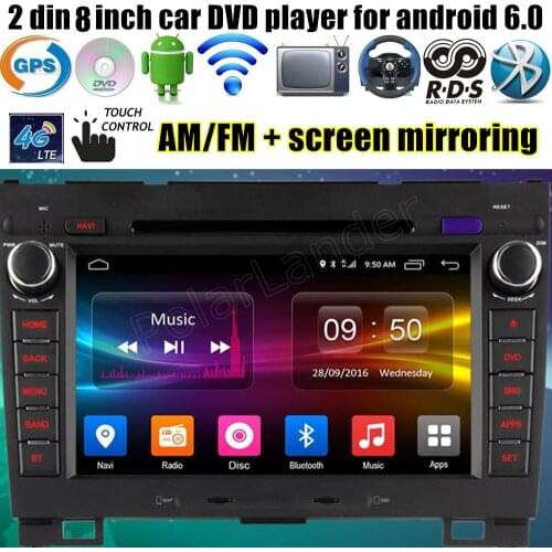 8" inch 2 din Car DVD for Great Wall Haval Hover H3 H5 2010-2013 16GB GPS 4G SIM LTE Android 6.0 Quad Core video radio