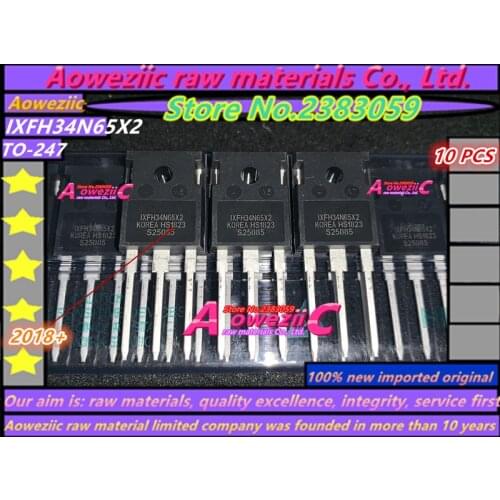 Aoweziic 2018+ 100%new imported original IXFH34N65X2 650V 34A IXGH48N60C3D1 75A 600V IXTQ100N25 250V 100A TO-247 transistor