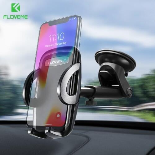 FLOVEME For iPhone 7 X 8 Car Phone Stand Holder For Samsung galaxy j5 2017 j7 J6 Phone Holder Mi8 Mi6 p smart Car Phone Stand