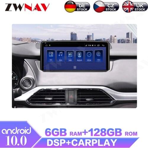 Android 10.0 6+128GB For Mazda CX-9 2016-2021 IPS HD Screen Car Multimedia Radio Stereo GPS Navigation System Player DSP Carplay