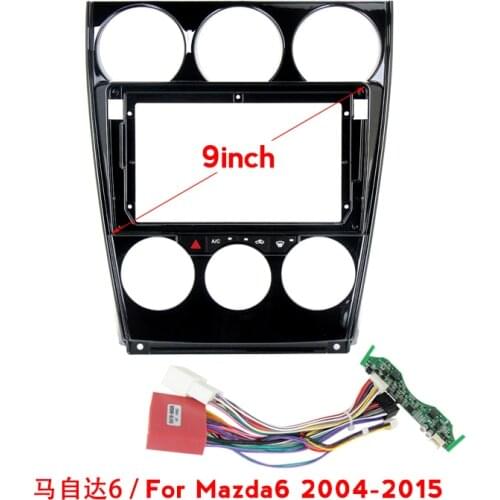Car Radio Fascia for Mazda6 04-15/CX-5 11-17/CX7 08-15/Mazda3/Mazda3 04-09/Mazda6 08-11 Dash Panel DVD Frame Dash Installation
