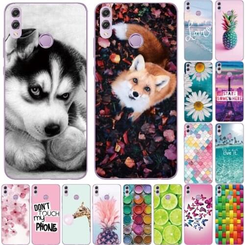 For Huawei Honor 8X Case Cover For Honor8x Case Cute Silicone Back Cover For Protector Huawei Honor 8X 8 X Phone Cases Bumper