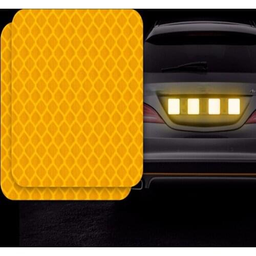 Fluorescent Car Reflective Strips Warning Stickers For Lada granta vesta kalina priora niva xray largus Opel Astra H G J zafira