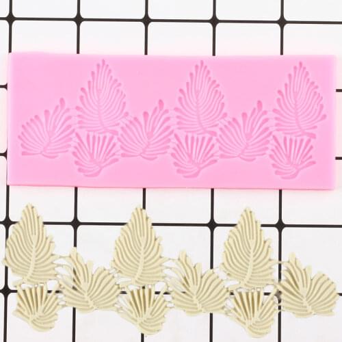 Sugarcraft Leaf Lace Cake Border Fondant Mold DIY Candy Resin Clay Chocolate Molds Cupcake Topper Silicone Cake Decorating Tools
