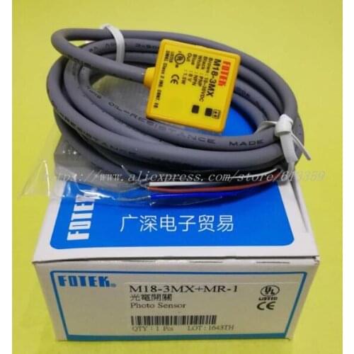 M18-3MX+MR-1 FOTEK M18 Ultra Short Ttubular Type Photoelectric Switch Sensor Original New