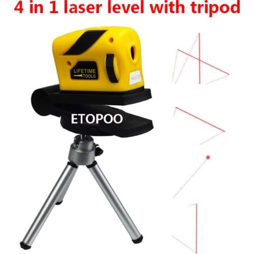 4 in 1 Infrared Laser Level Cross Line Laser With magnet Multipurpose Measurment Hand Tools