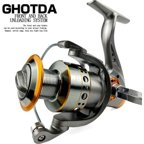 GHOTDA Spinning Fishing Reel 5.2:1 Ratio 13BB Ball Bearing 10KG Max Dray 1000-7000 Carretes De Pesca Para Mar