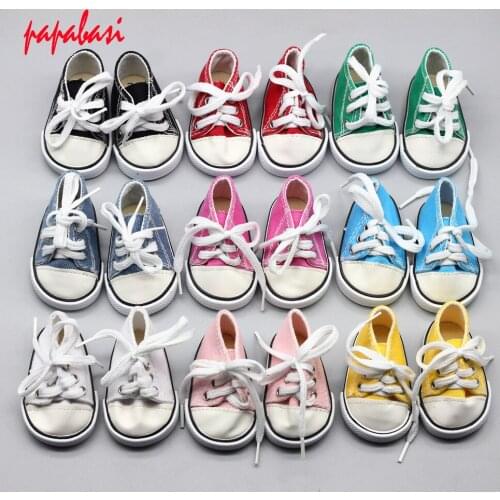 7cm Doll Shoes Fits 18 inch Doll 43CM baby 1/3 Dolls sneacker Doll sport shoes Accessories toys