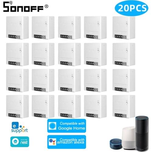 1/30 PCS Sonoff MINI Wifi Switch R2 DIY Two Way Smart Switch Relay Module Wireless Switch Smart Home Automation Work for eWelink
