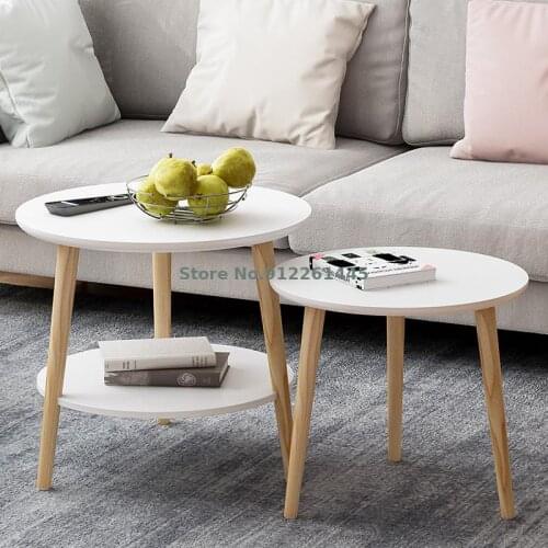 Bedside Small Table Multifunctional Living Room Household Small Round Table Modern Simple And Creative Small Family Round Nordic