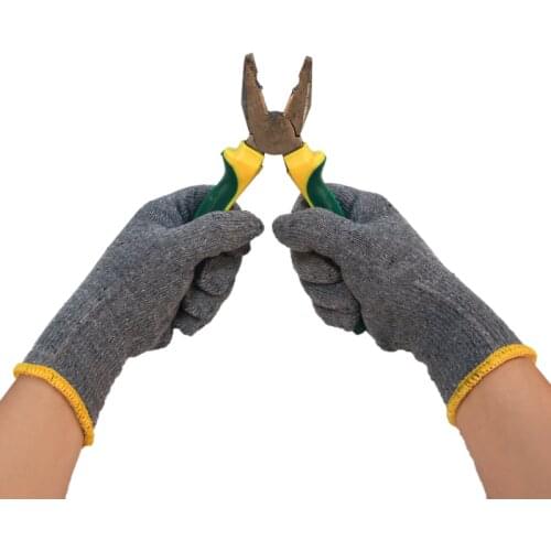 Durable high-quality best-selling global cotton safety gloves for construction