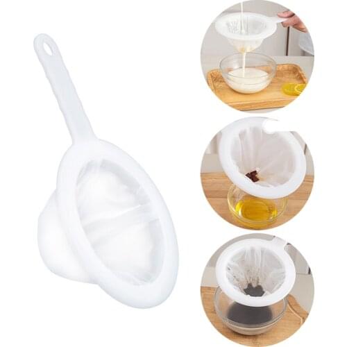 Mesh Soybean Milk Filter Residue Juice Filter Reusable Nylon Super Colander Sieve Household Kitchen Tool Reusable Filter Net
