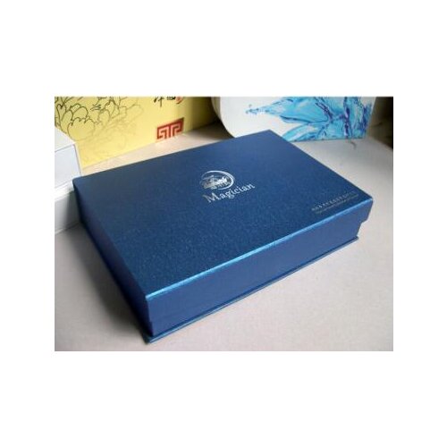 Blue packing box,gift box ,paper box with custom LOGO printing