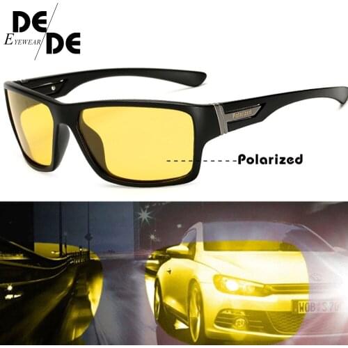 Driving Sun Glasses for Men Polarized Lenses Sunglasses Women Night Vision Goggles Glasses Fashion Sport Driving Eyewear 1821