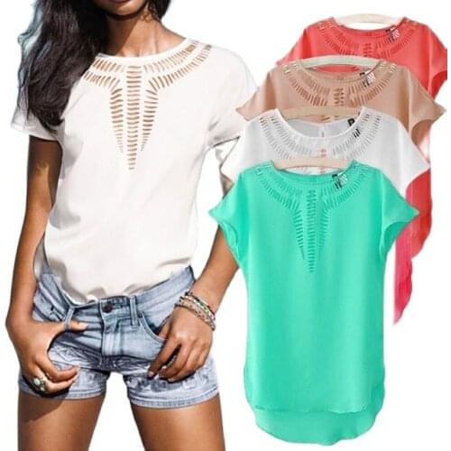 SURETIMES Short Sleeve Blouses