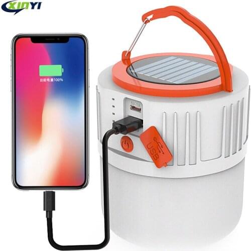 LED Solar Charging Light Energy-saving USB 42Lamp Bead Bulb Night Market Lamp Mobile Outdoor Camping Power Outage Emergency Lamp