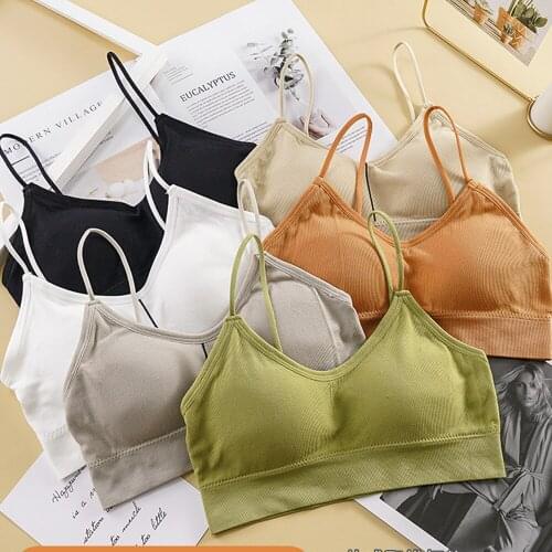 Seamless Underwear Womens Tube Top sports Bra Sexy Crop Tops Tube Top Female Streetwear Sleeveless Camis Bandeau Tank Tops