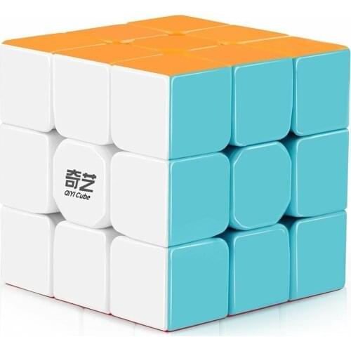 Qiyi 3x3x3 Magic Cube Stickerless Speed Cube Puzzle Twist Professional Maze Safe ABS Ultra-Smooth Professional Multi-Color 1PCS