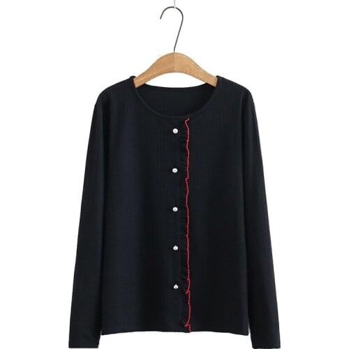 Plus Size Womens Cute blouse Long Sleeved Large Size Crochet Casual Muslim Tops