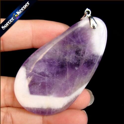 Womens Collares Gem Natural Amethysts Stone Pendant Necklace Quartz Purple Crystal Jewelry Loves Gift For Girlfriend MS283