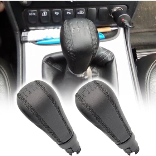1 Pc High Quality Car Gear Shift Knob For Volvo S60 S80 V70 XC70 Sewing Leather 5 / 6 Manual Shift Lever Handball