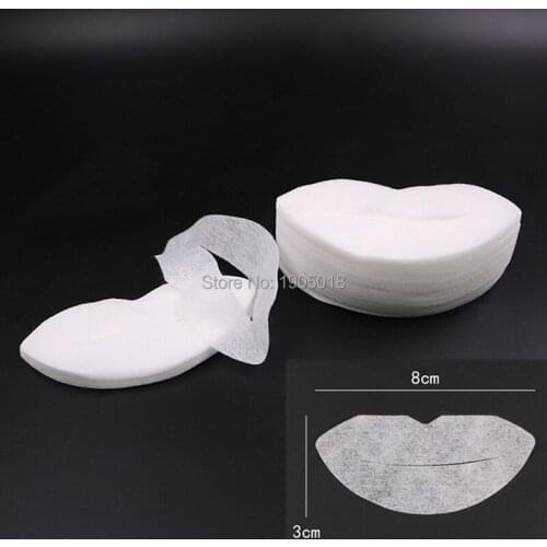 Disposable tattoo cotton 1000pcs Semi permanent Non-woven fabric Lip paste dedicated Auxiliary wipe Degreasing Cleansing cotton