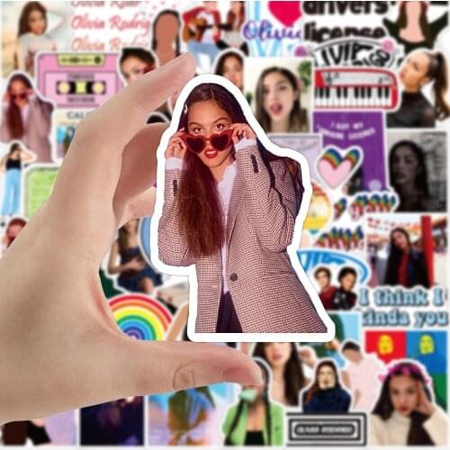 50PCS Star Model Olivia Palermo Stickers Laptop Guitar Luggage Fridge Waterproof Graffiti Sticker Decal Kid Classic Toys