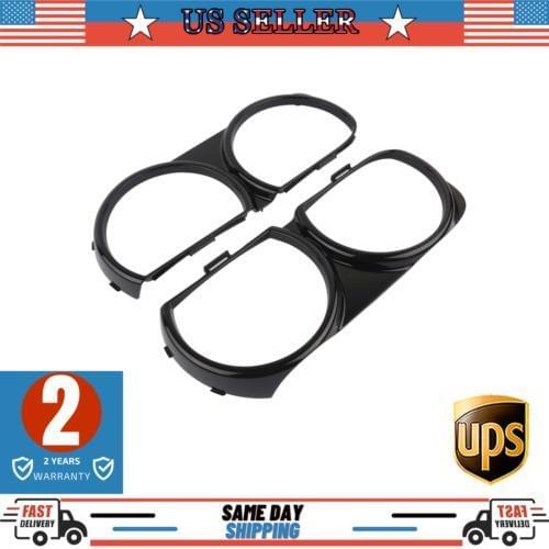 AP01 2PCS Headlight Bezel Front LH+RH for Dodge Challenger 2015-2019 6.4L V8 68259052AB 68259053AB