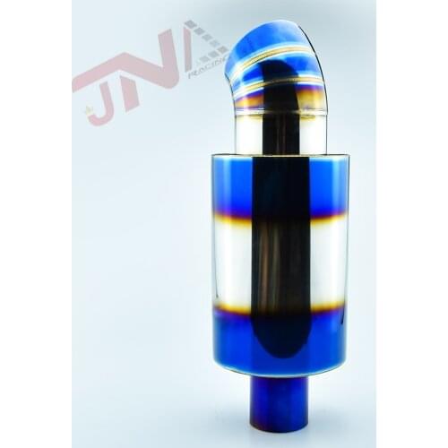 Car muffler 51mm/63mm Stainless Steel Exhaust Pipe Titanium Muffler Escape