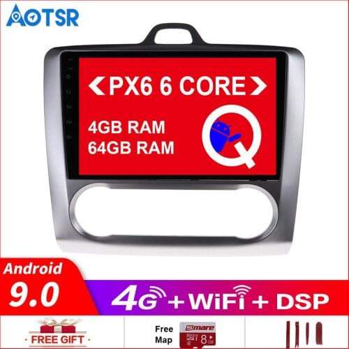 Android10.0 Car GPS Multimedia player For Ford Focus 2004-2011 GPS navigation Radio Audio stereo head unit free map touch screen