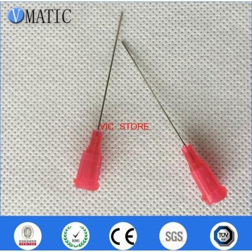 Free Shipping 100 Pcs 1.5 Inch 25G Te Premier Dispensing Tips Glue Dispense Needles 1-1/2 Inch