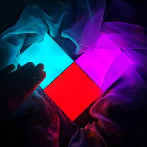 Colorful Square Triangle Modular Touch Sensitive Led RGB Night Lights Creative Honeycomb Quantum Wall Night Lamp Home Decoration