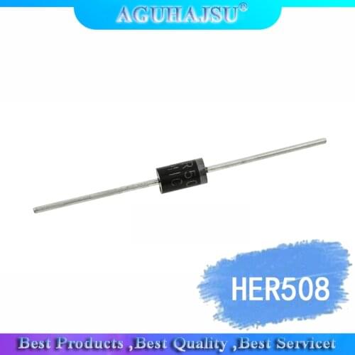 20PCS HER508 fast recovery diode 5A1000V MIC brand new original DO-27