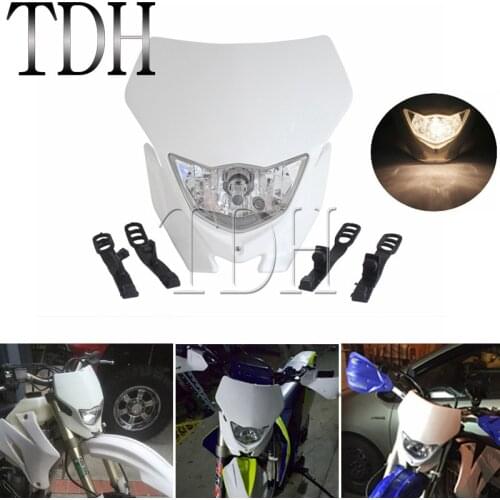 Motorcycle Headlight White Head Lamp Motocross Dirt Bike Supermoto For Yamaha WR 250 400 426 450 YZ TTR WR XT MX Enduro