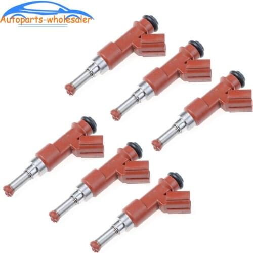 6 PCS 23250-0P040 23250-31050 23209-31050 232500P040 Fuel Injector For Toyota Avalon Camry Highlander RAV4 Sienna Venza 3.5L V6