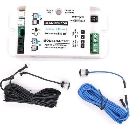 Photoelectric Light Beam Sensor Security Alarm Beams Detector Auto-Door Single Beam Double Beam Open Door