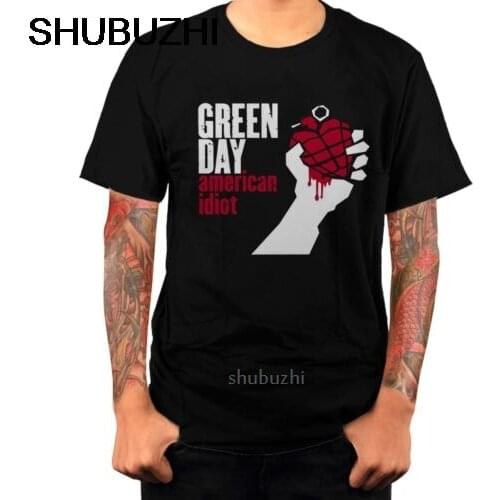 GREEN DAY T shirt men Green Day american idiot gift Casual tee cotton men t-shirts bigger size 4XL 5XL sbz8159