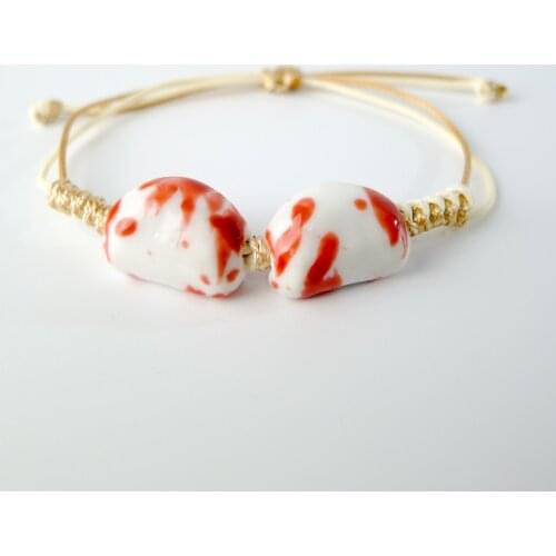 L Candy Color Ceramic beads Hand-made Bracelet Bohemian Jewelry & Accessories Gift Strand bracelets #EY221