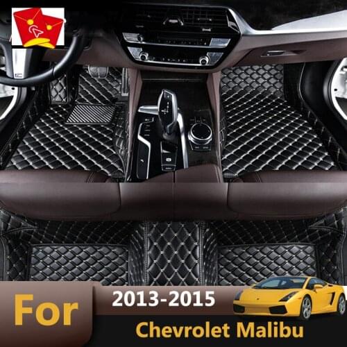 Custom Rugs Auto Interior Leather Foot Mat Pads Accessories Car-styling Car Floor Mats For Chevrolet Malibu 2013 2014 2015