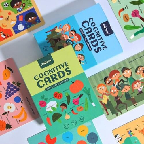 Montessori Cognitive Cards Kids Games Learning Toy Eglish Baby Books Educational Toys For Children juguetes educativos Funny Toy