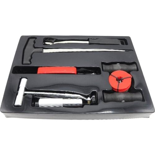 7PCS Windscreen Glass Removal Set Car Van Windshield Kit Garage Hand Tools Rubber Buckle Glass Glue Scraper Interior Bar