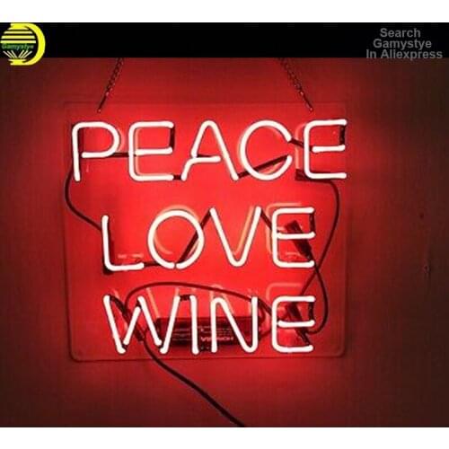 Neon Sign Light 10Kv For Open Martini Bar Fine Wine Love Peace Steak Aesthetic Neon Light Club Pub Neon Light Wall Paint Vintage