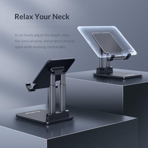 ORICO Desktop Tablet Holder Stand Adjustable Height Angle Foldable Phone Tablet Cradle Dock for iPad Samsung Xiaomi Stable,CCT6