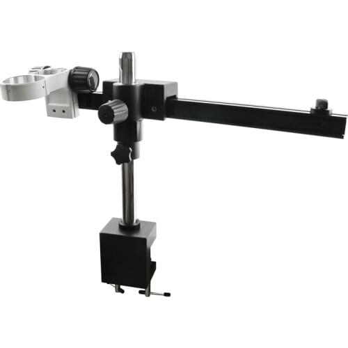 Single Boom Stereo Zoom Microscope Stand With Adjustable Arm Bracket For Trinocular Microscopio Phone Repair Soldering PCB Chip