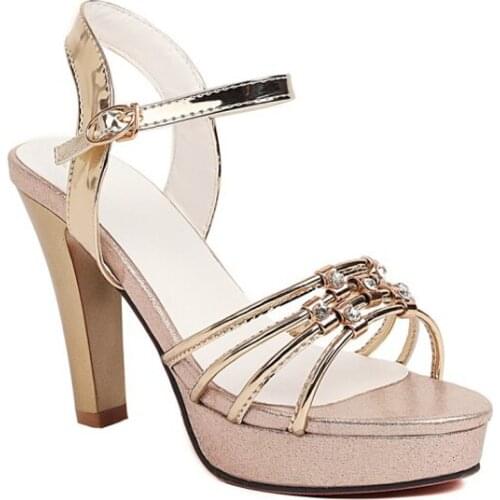 Big Size Simple sandals high heels sandals women shoes woman summer ladies