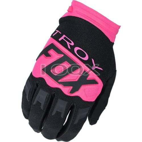 Troy Fox Pink Black Dirtpaw MX Motocross Race Off-Road ATV Dirt Bike Racing Gloves