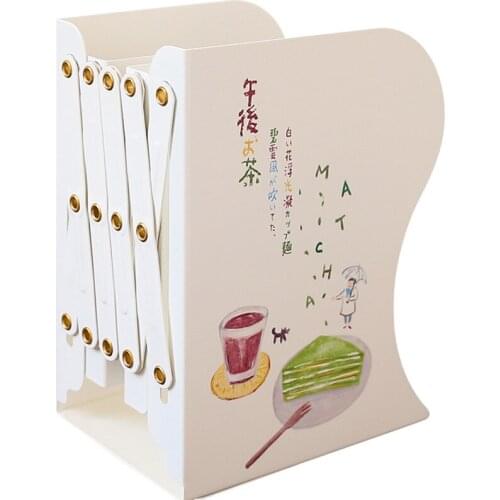 Retractable bookshelf simple desktop to organize books by students office foldable book block file box folder