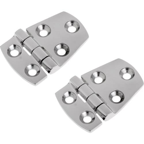 1 Pair Short Side Marine 316 Grade Stainless Steel Boat Door Hinge 57 x 38mm