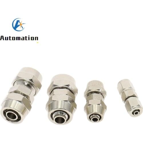 Air Fast Twist Fittings, Pneumatic PU Tube connection Straight Push in Connectors Quick Fittings