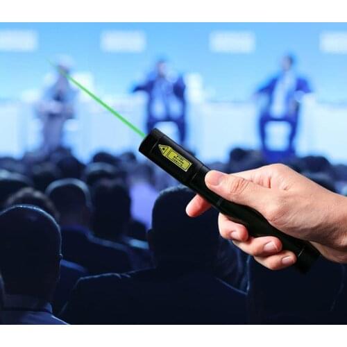 2020 DELI High Power 2000mAh Continuous Line 200 Meters Burning Green Laser Pen Aluminum Shell